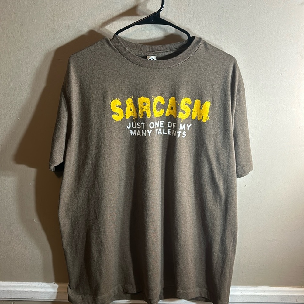 Soft Spun Men’s T-Shirt Sarcasm Size XL